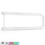 2ft U-bend Led Tube, 20W, frosted PC cover, 6500K, G13 base, 125lm/w, CRI 82,