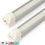 3ft V shape integrated tube, 20w, 6500K, clear PC cover, CRI 82, 125lm/w, 25pcs per Carton