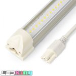 2ft V shape integrated tube, 15w, 6500K, clear PC cover, CRI 82, 125lm/w, 25pcs per Carton