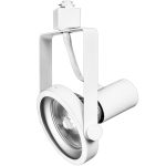 Led King's Track Light Fixture - Gimbal Ring - White