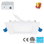 10 WATTS 4" SQUARE JBOX-3000K Led Driverless Downlight | SQUARE-3000K | 3 Years Warranty