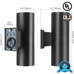 WALL SCONE 12W UP & DOWN WW WALLPACK LIGHT| 5000K |UL & DLC RATED | 5 YEARS WARRANTY | 100V-277V