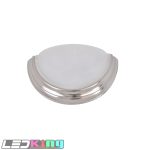 LED wall sconce, 15"W x 4"Dx7-1/2"H, brushed nickel finish, 12W DOB, CRI 80, 5000K