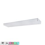 48"x7" wraparound fixture, steel base with clear prismatic lens, 40W, CRI 80, switchable 3000K/4000K/5000K