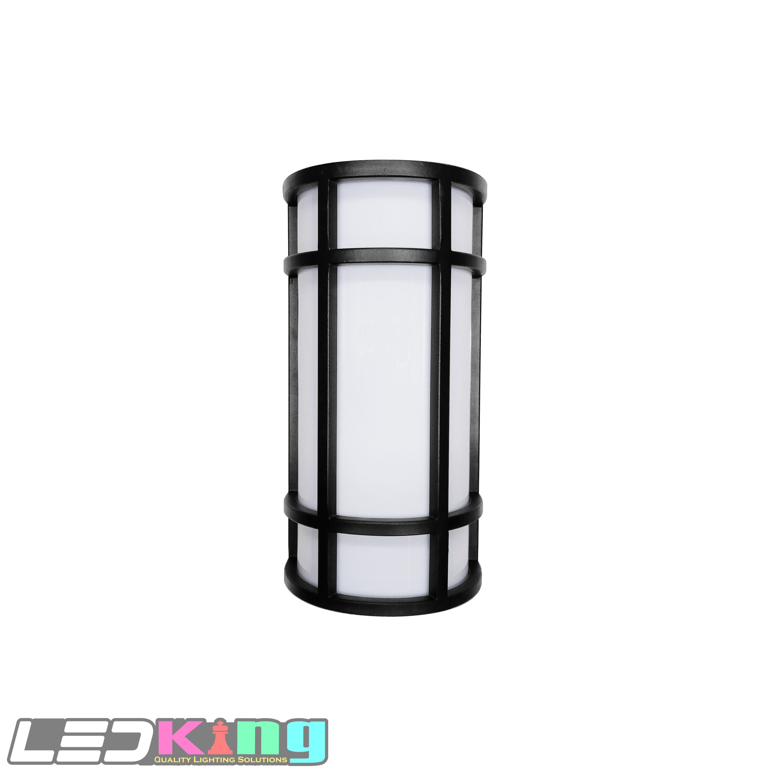 12l-x-6w-x-4e-outdoor-wall-light-steel-housing-with-black-finish-acrylic-lens-15w-cri-80-3000k-4000k-5000k