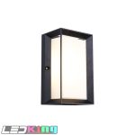 4-7/8" W x 4-1/2" D x 10-1/4" H Outdoor Wall Light, Aluminum Housing With Black Finish, PC Diffuser, 12W DOB, CRI 80, 3000K/4000K/5000K