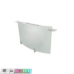 14-1/4"X 6-3/4"X 3" White Steel base with Satin Nickel finish, FrostedGlass Lens, 12W DOB with1150 source lumen