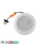 4" LED Gimbal downlight, 10W, 120V AC, dimmable, 5CCT Select:27K/30K/40K/45K/57K,