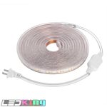LED Rope Light LED Chip : 5050SMD LED Qty : 60 LEDs/m Dimension : W15.5mm x H7mm Input voltage : AC 110V Length: 15m ( 50FT) LED Color : Cold white