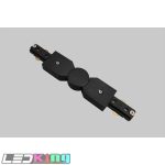L style 3Pin track rail connector Finish:Black