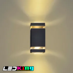 2*9W square wall light,white 6500K,230*110*66mm,damp location,16pcs per carton