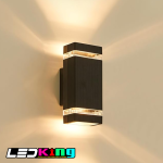 2*9W square wall light,blue color,230*110*66mm,damp location,16pcs per carton