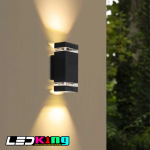 2*9W square wall light,RGB color,230*110*66mm,damp location,16pcs per carton