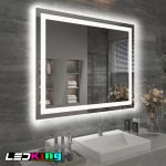 AuraGlow Tunable LED Mirror – 24"x36" with De-Fogging & Dual CCT