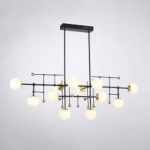 LED CHANDELIER MD18001073-10A – MATT BLACK & BRONZE