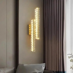 Elegant Gold K9 Crystal LED Pendant Light