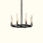 Modern Chandelier C2204 – Black & Glass