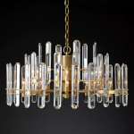 Modern Chandelier C2206 – Black & Glass