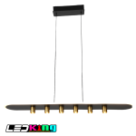 Axis Beam Linear Pendant Light – Matte Black & Gold Modern LED Fixture