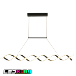 HelixWave LED Pendant – Modern Sculptural Linear Light