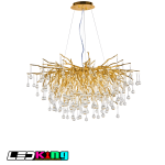 Modern Golden Crystal Branch Chandelier