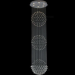 110–130V Chrome Crystal Chandelier – 26” Diameter, 110” Height (LT031)