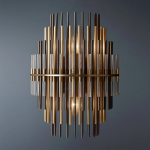 12” Black & Gold Wall Sconce (M13175W)