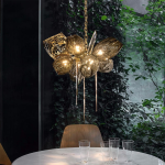 Luxury Brass Crystal Chandelier – D48” x H50”, G9 Socket