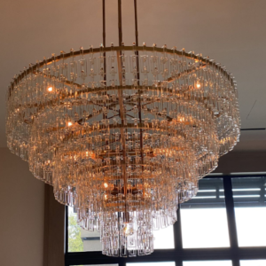8” Ring Modern Crystal Chandelier with Dual CCT (M17549)