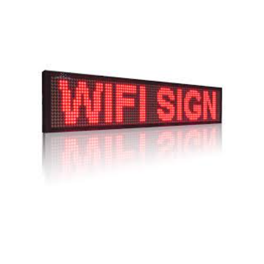 led-banner-p10-monochrome-red-display-7-x-40