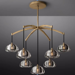Brass & Crystal Chandelier – 7-Light