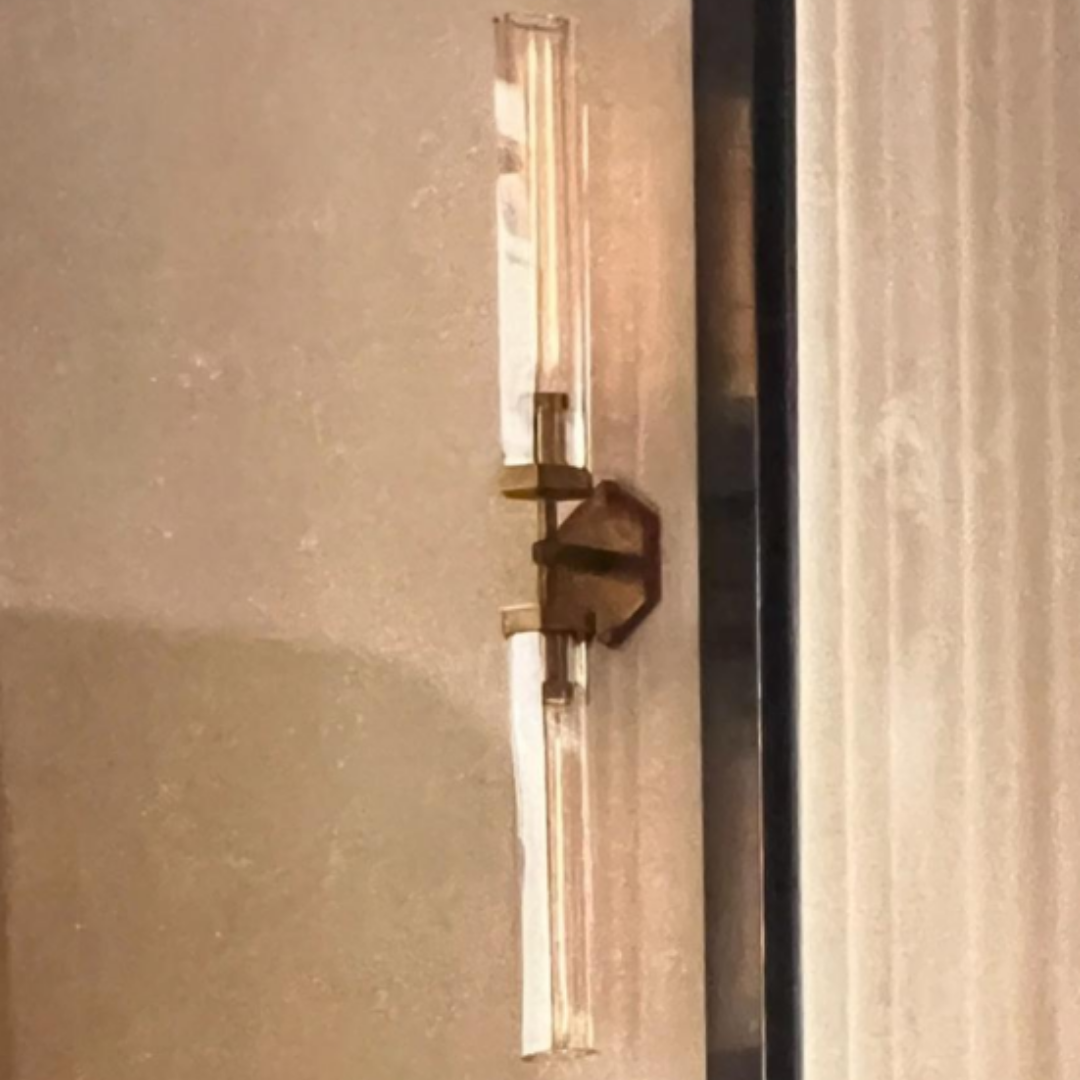 Black Metal & Crystal Chandelier – 28’’ Height