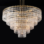 Regal Heritage Brass Crystal Chandelier – 72’’ Grand Royal Edition