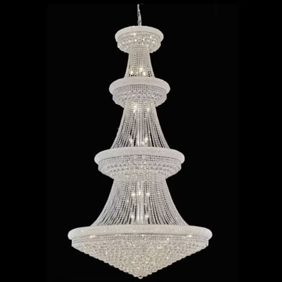 Imperial Heights Crystal Chandelier – 48’’ Wide x 86’’ Tall