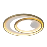 Matte Black Modern Round LED Ceiling Light – 47.5W, 3000K, Dimmable