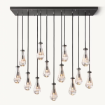 Modern Teardrop Multi-Light Pendant Chandelier