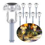 TIMES Solar Mini Pathlight with Crystal Frame