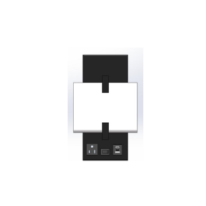 Cube Black Single Wall Sconce with 5CCT LED