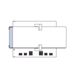 Cube Double Wall Sconce XL with Dual Charging Ports